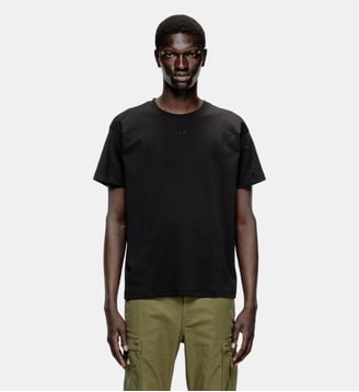 T‑shirt avec panneaux uni - Diesel - Noir