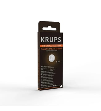 Pastille x10 pastilles de nettoyage machine café - Krups - Noir