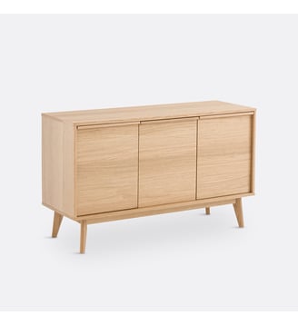 Buffet 3 portes plaqué chêne - La Redoute Interieurs - Chêne