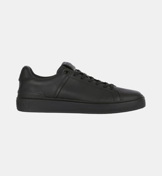 Baskets B-Court en cuir lisse - Balmain - Noir