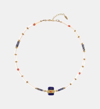 Collier de perles avec pendentif KOMBOU - Hipanema - Indigo