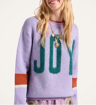 Cardigan Joy Color Block Lilac - La DoubleJ - Lilas