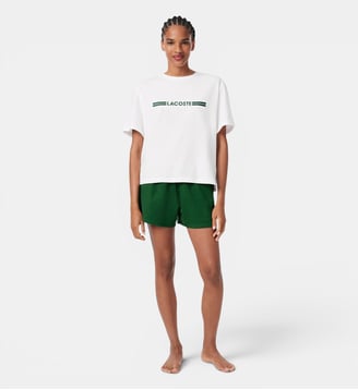Ensemble de pyjama coton - Lacoste - Blanc et vert