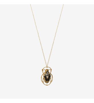 Collier sautoir doré blanc - IMPERIAL Caroline Najman