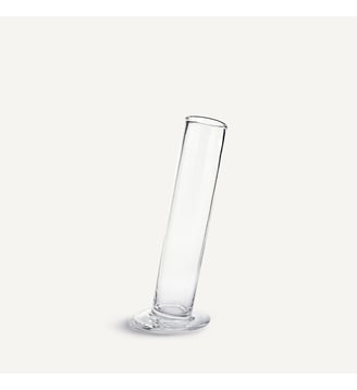 Vase cylindrique incliné en verre H31 cm AM.PM