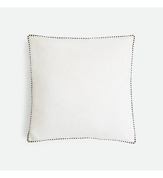 Housse de coussin unie, en lin - La Redoute Interieurs - Écru