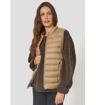 Doudoune sans manches Roxane - Jott - Beige fumé