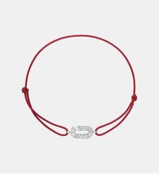 Broken Chain bracelet cordon - Djula - Or blanc