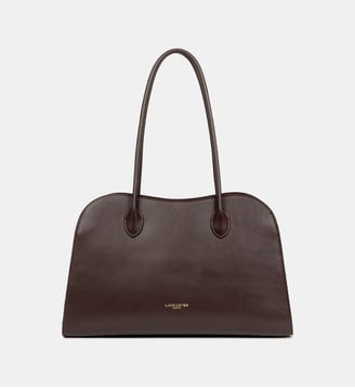 Sac à main cabas L Donne Hopper cuir - Lancaster - Marron foncé