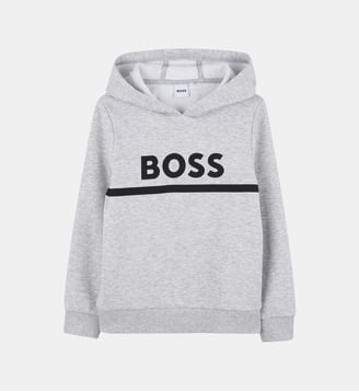 Sweat à capuche - BOSS Kidswear - Gris chine