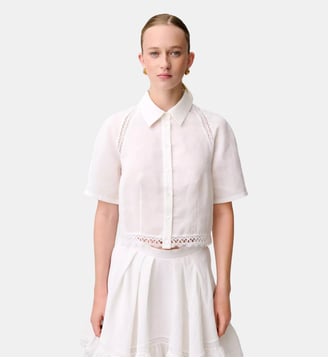 Chemise dentelle - Claudie Pierlot - Écru