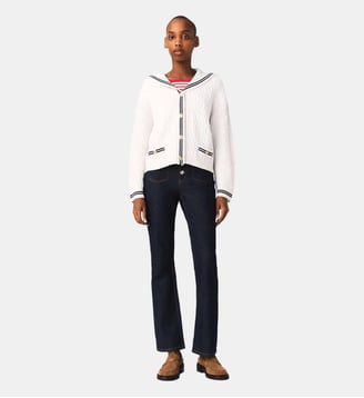 Jean denim à poches - Maje - Bleu foncé