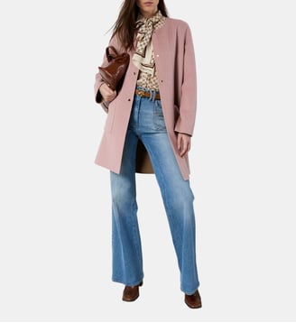 Manteau réversible en laine fine - PRECILIA - Gerard Darel - Rose