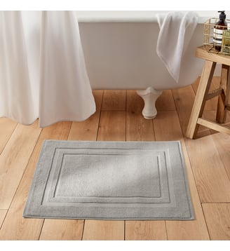 Tapis de bain 1100 g/m² - La Redoute Interieurs - Gris clair