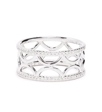 Bague bandeau Perpétuel.le semi-pavée Loyal.e Paris