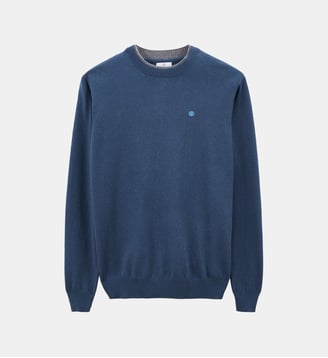 Pull Mathis en coton - Serge Blanco - Bleu