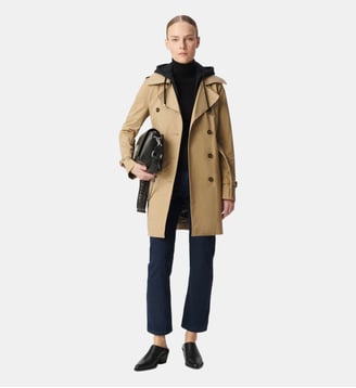 Trench à capuche et parementure amovibles - Ikks - Beige foncé
