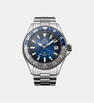 Montre automatique Mako Bleu, Noir RA-BC0005L30B - Orient - Argenté