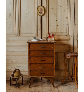 Chiffonnier en bois Valery N°94- Produit chiné - Debongout - Bois foncé