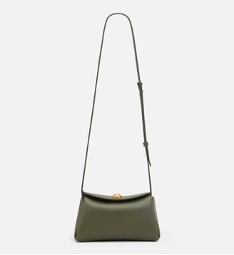 Mini Sac Carrousel unisexe en Cuir de Veau - AMI Paris - Kaki foncé