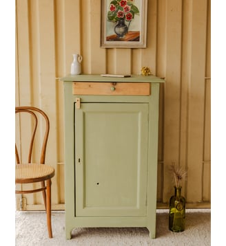 Confiturier en bois vert Gilbert N°1880- Produit chiné - Debongout - Vert
