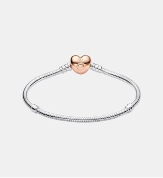 Bracelet Chaîne Cœur & Serpent - Pandora - Bicolor