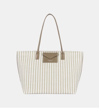 Sac cabas épaule KBA Marinière Osier - Lancaster - Cognac