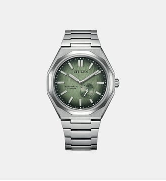 Montre automatique Super titanium Vert NK5020-58X - Citizen - Argenté