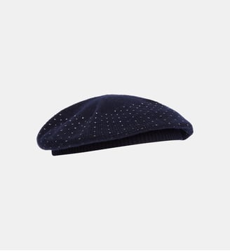 béret en cachemire - Agnès b. - Bleu amirakl