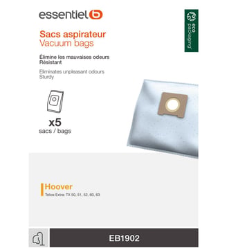 Sac aspirateur EB1902 - Essentiel B - Standard