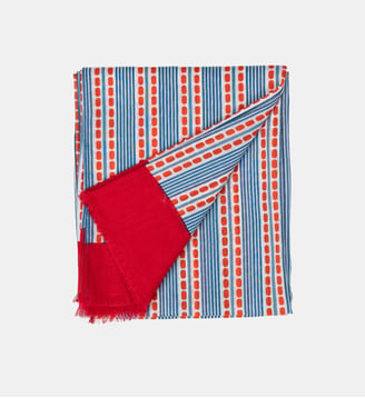 Foulard Porto en coton biologique - Billybelt - Bleu et rouge