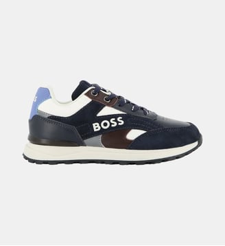 Baskets basses à lacets - BOSS Kidswear - Bleu cargo