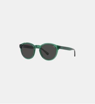 Lunettes de soleil Rond PH4192 - Polo Ralph Lauren - Vert transparent brillant