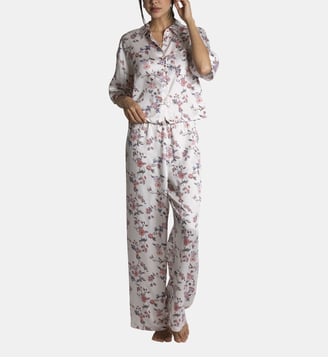 Haut de pyjama manches courtes CHLOE - Passionata - Blanc et rose