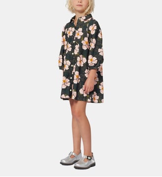 Robe à manches longues bouffantes - Kenzo Kids - Pale blush