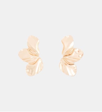 Boucles d'oreilles demi fleur dorées - Balaboosté - Doré