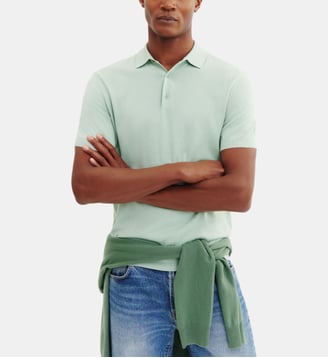 Polo uni - Bompard - Vert amande