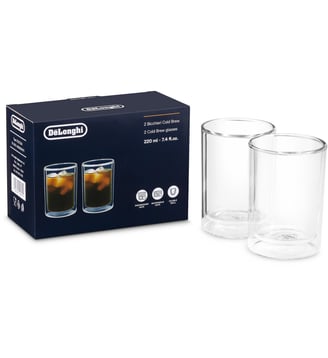 Verre lot de 2 verres Cold Brew Small 2x220ml DLSC324 - DeLonghi - Standard