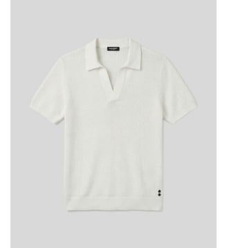 Polo Col V En Maille Ron Dorff