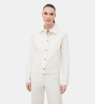 Blouson vminatella - Motif uni - Coton - Coupe ajustée - Caroll - Écru