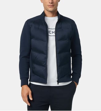 Veste Zippée Intégrale Sonic Hybride - Hackett London - Bleu marine