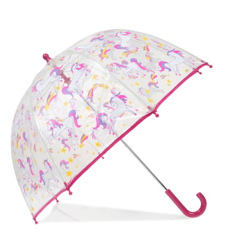 Parapluie cloche transparent, ouverture facile et sécurisante - Isotoner - Licorne étoile