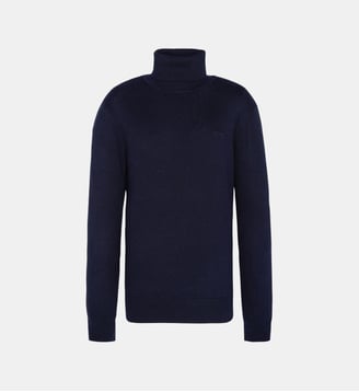 Pull col roulé - Schott - Marine