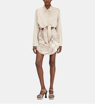 Robe courte en satin avec haut noué Diesel