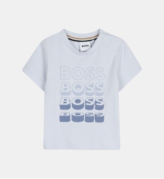 Tee-shirt manches courtes - BOSS Kidswear - Bleu tendre