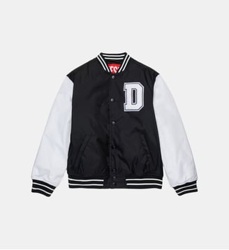 Veste universitaire avec boutons et logo - Diesel Kids - Noir