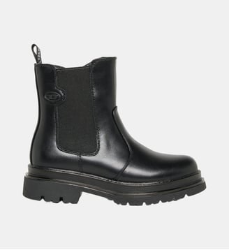 Bottines Chelsea avec logo - Diesel Kids - Noir
