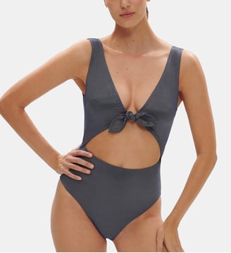 Maillot de bain 1 pièce sans armature - Lurex Midnight - Simone Pérèle - Bleu