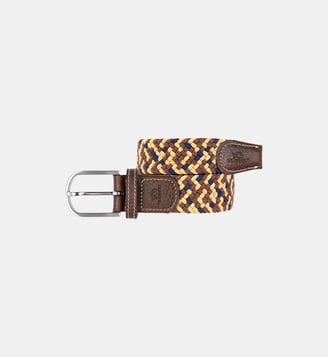 Ceinture tressée élastique Sedona - Billybelt - Marron
