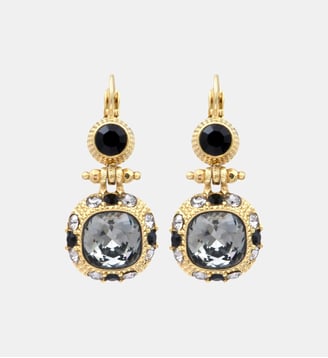 Dormeuses   - Traviata - Satellite - Noir quartz